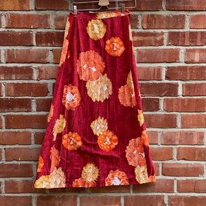 Vintage Pomare Hawaiian print wrap skirt - M